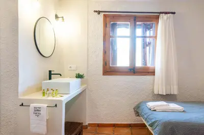 Cama o camas de una habitación en Casa Joan de Fontsagrada