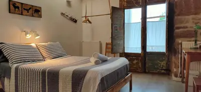 Zona de estar de Albergue Valderrobres Auto check-in
