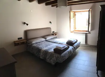 Cama o camas de una habitación en Adipe