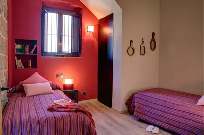 Cama o camas de una habitación en Torre Caïm