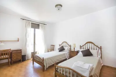 Cama o camas de una habitación en Casa Ca l'Ester. Terra alta. Matarraña.
