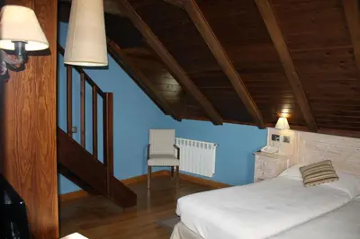Cama o camas de una habitación en Hotel Casa Estampa