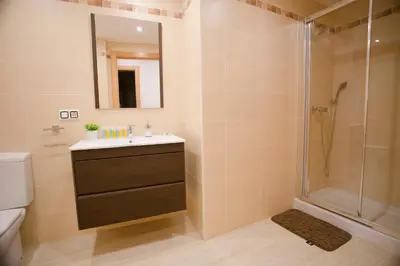 Un baño de Apartamentos Amaiur 2