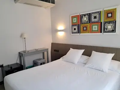 Cama o camas de una habitación en Hostal Rural Villa Vieja