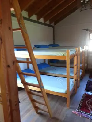 Litera o literas de una habitación en Hostal Rural Casa Pedro