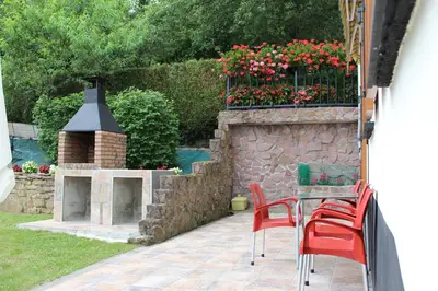 Jardín al aire libre en Apartamento Rural Oizalde