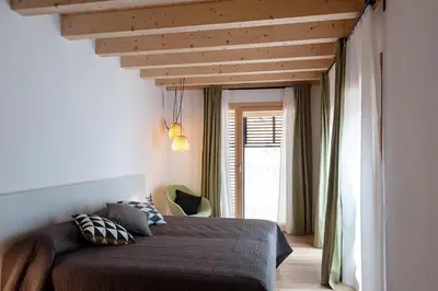 Cama o camas de una habitación en Casa Del Castell