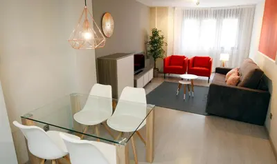 Zona de estar de Apartamentos Real Lleida