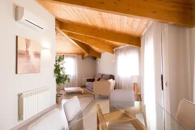 Zona de estar de Apartamentos Real Lleida