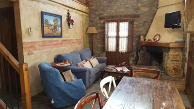 Zona de estar de Apartamentos La Borda Castillon
