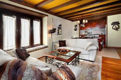 Zona de estar de Apartamento Amets de Aran