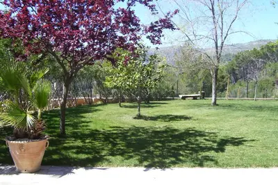 Jardín al aire libre en Villa Claudine