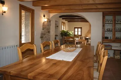 Plano de Casa con piscina y vistas a montaña - Cal Solsona
