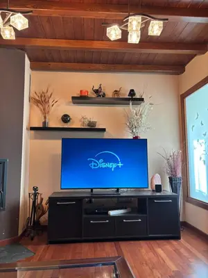 Una televisión o centro de entretenimiento en Casa Forn