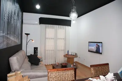 Una televisión o centro de entretenimiento en Lucero Dos Catedrales