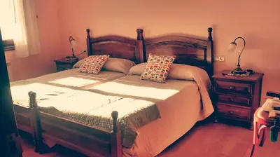 Cama o camas de una habitación en Txantxikonea Etxea
