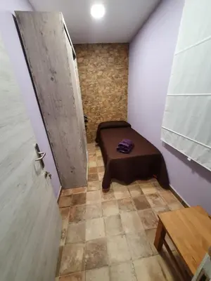 Cama o camas de una habitación en Pensión Matarraña