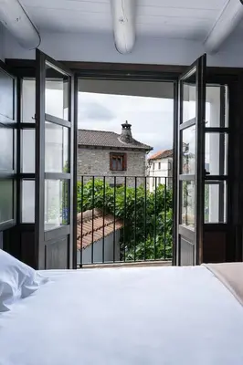 Cama o camas de una habitación en Casas Pirineos