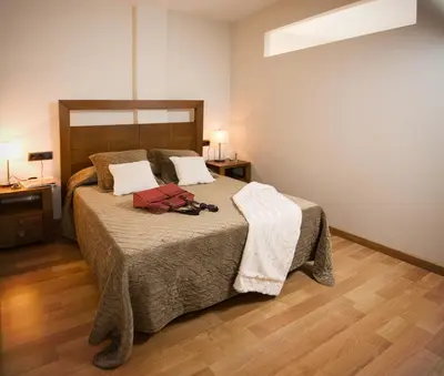 Cama o camas de una habitación en Apartaments Petit Saüc