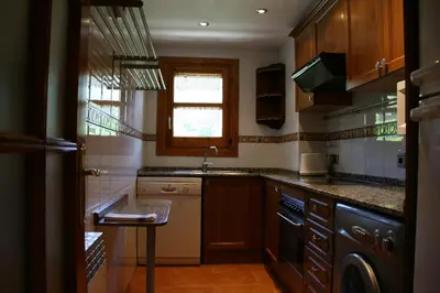 Una cocina o zona de cocina en Apartamentos Cogulla