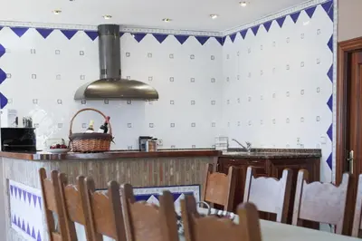 Una cocina o zona de cocina en El Rincón de las Bardenas