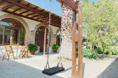 Jardín al aire libre en El Rincón de las Bardenas