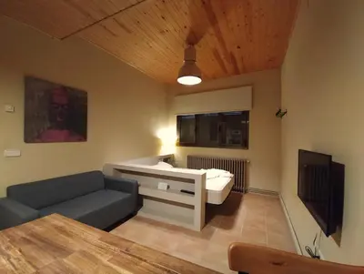 Una televisión o centro de entretenimiento en Apartaments Falset