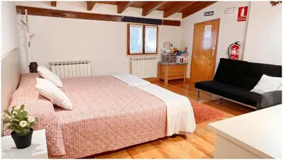 Cama o camas de una habitación en Casa Rural Xixa Landetxea