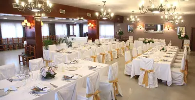 Un restaurante o sitio para comer en Casa Santos