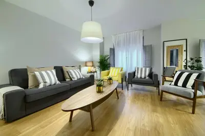 Zona de estar de La Casa Gris