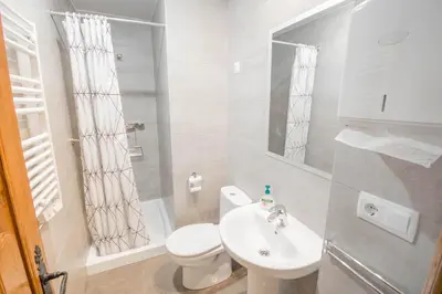Un baño de Acogedora casa rural a los pies de la Selva Irati