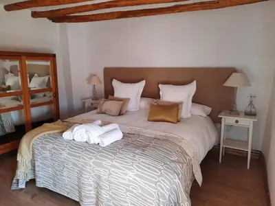 Cama o camas de una habitación en La Sargantana Turismo Rural