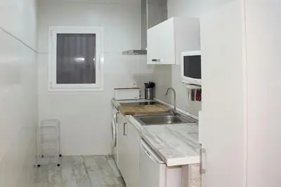 Una cocina o zona de cocina en Alojamientos Dezerto Bardenas