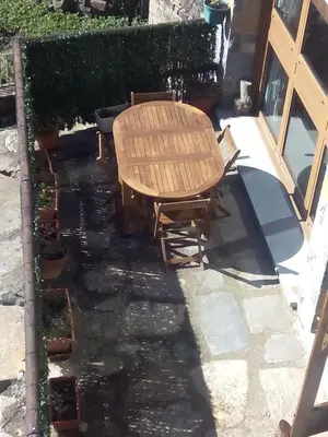 Un patio o zona al aire libre en Casa de Torla