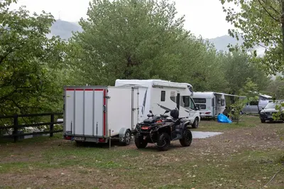 Paisaje cerca de este camping