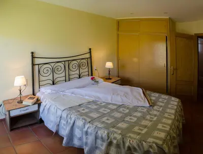 Cama o camas de una habitación en Casa El Puente
