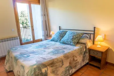 Cama o camas de una habitación en Casa El Puente