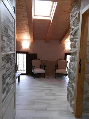 Zona de estar de Casa Rural Santana