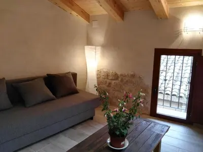 Zona de estar de Casa Rural Santana