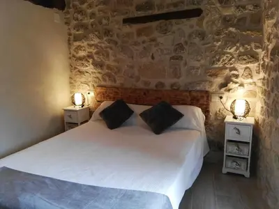 Cama o camas de una habitación en Casa Rural Santana