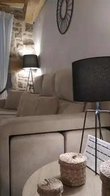 Una televisión o centro de entretenimiento en Casa Rural Santana