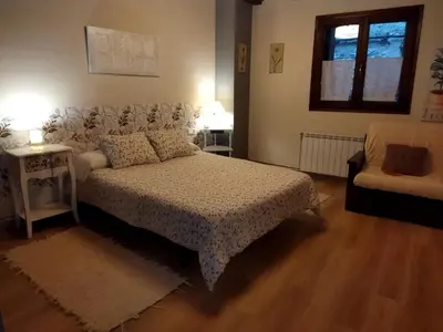 Cama o camas de una habitación en La Llar-Lo Paller del Coc