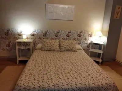 Cama o camas de una habitación en La Llar-Lo Paller del Coc