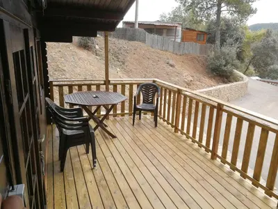 Un balcón o terraza de Camping La Ribera Salada