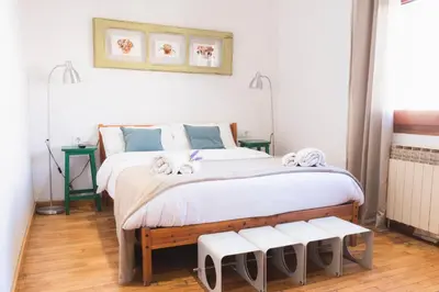 Cama o camas de una habitación en Casa Arbós Casa rural a Arbeca, les Garrigues
