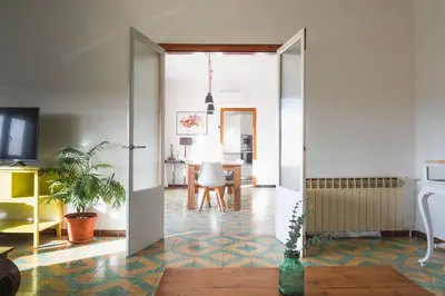 Una televisión o centro de entretenimiento en Casa Arbós Casa rural a Arbeca, les Garrigues