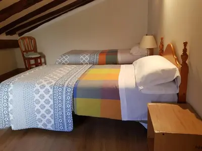 Cama o camas de una habitación en Natura Jordan
