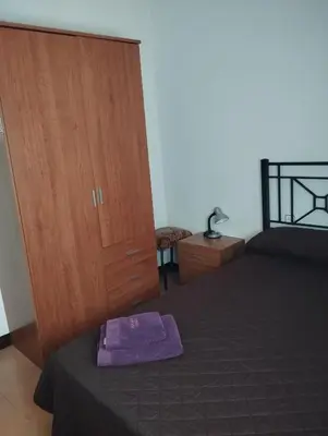 Cama o camas de una habitación en Casa Manzana