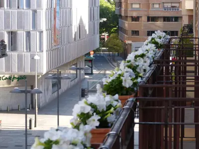 Un balcón o terraza de Hostal Navarra