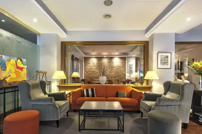 Zona de estar de Hotel Restaurant Pessets & SPA